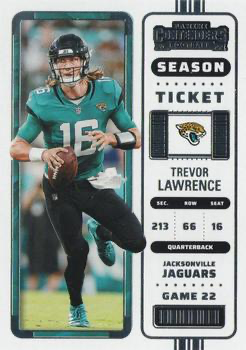 2022 Panini Contenders Trevor Lawrence Jacksonville Jaguars #51