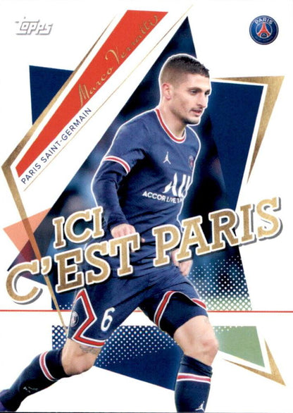 2021 Topps PSG Team Set Marco Verratti #45 Paris Saint-Germain