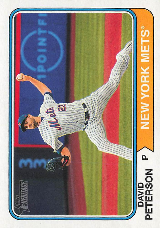 2023 Topps Heritage David Peterson New York Mets #546
