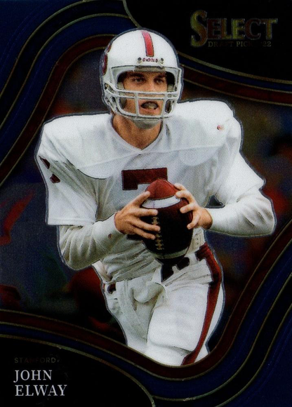 2022 Panini Select Draft Picks Blue John Elway #163 Stanford Cardinal