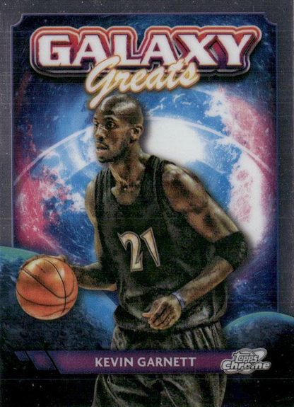 2023 Topps Chrome Cosmic Galaxy Greats Kevin Garnett #GG-10 Minnesota Timberwolves