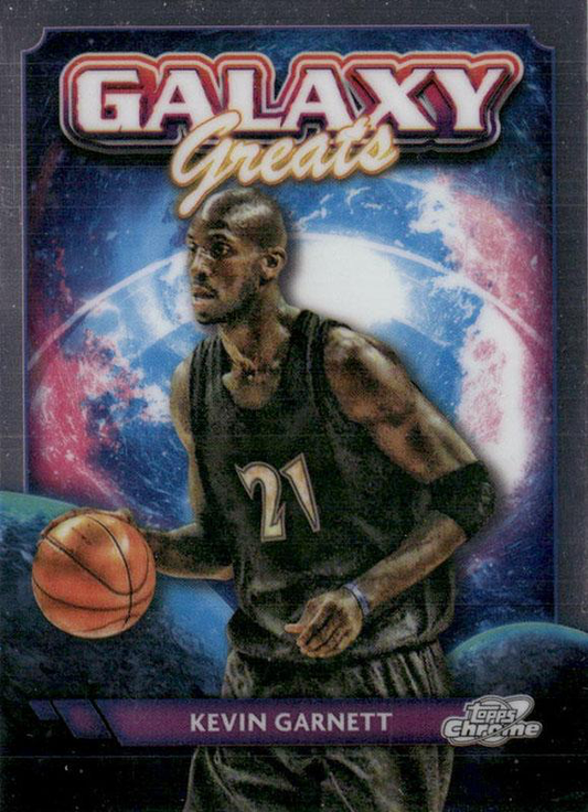2023 Topps Chrome Cosmic Galaxy Greats Kevin Garnett #GG-10 Minnesota Timberwolves