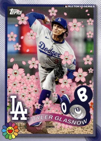 2025 Topps Tokyo Series Tyler Glasnow #13 Los Angeles Dodgers