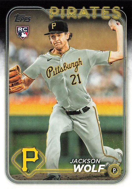 2024 Topps Series 2 Jackson Wolf RC Pittsburgh Pirates #523