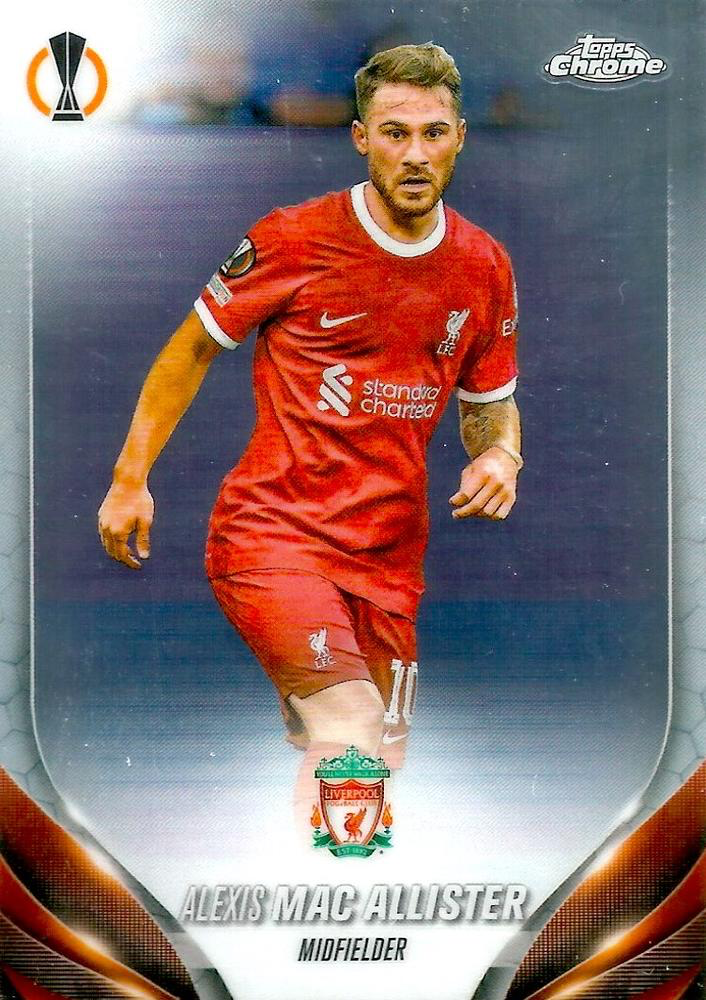 2023 Topps Chrome UEFA Club Competitions Alexis Mac Allister #48 Liverpool