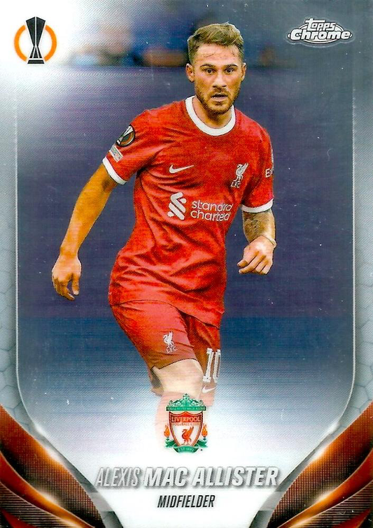 2023 Topps Chrome UEFA Club Competitions Alexis Mac Allister #48 Liverpool