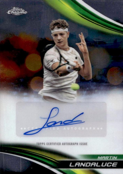 2025 Topps Chrome Tennis Autograph Martin Landaluce #CA-MLE