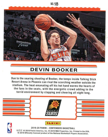 2019 Panini Contenders Front Row Seat Devin Booker #18 Phoenix Suns