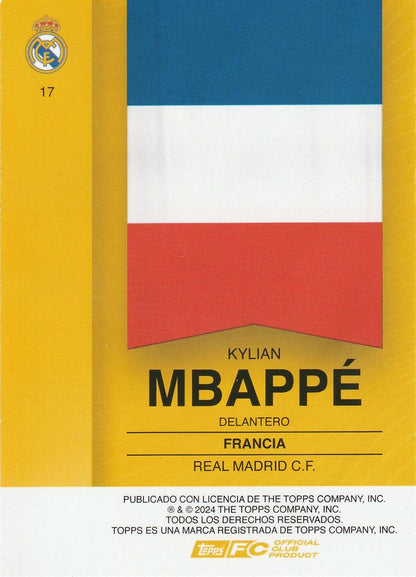 2024 Topps Real Madrid Fan Set Kylian Mbappé #17 Real Madrid CF
