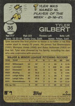 2022 Topps Heritage Tyler Gilbert RC Arizona Diamondbacks #36