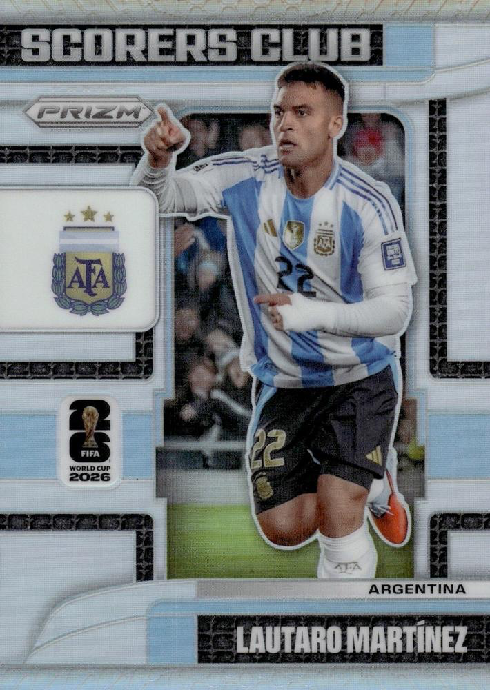 2026 Panini Prizm World Cup Silver Scorers Club Lautaro Martinez #7 Argentine