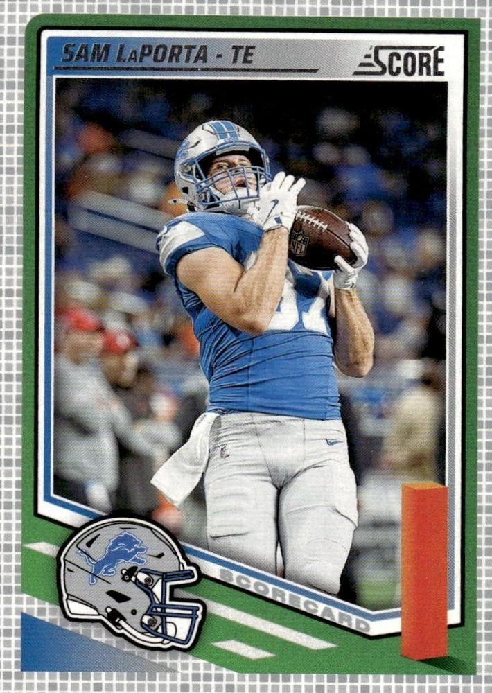 2025 Panini Score Scorecard Sam LaPorta #51 Detroit Lions