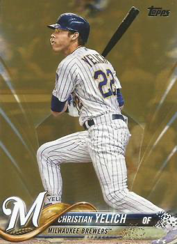 2018 Topps Update Gold /2018 Christian Yelich #US248 Milwaukee Brewers
