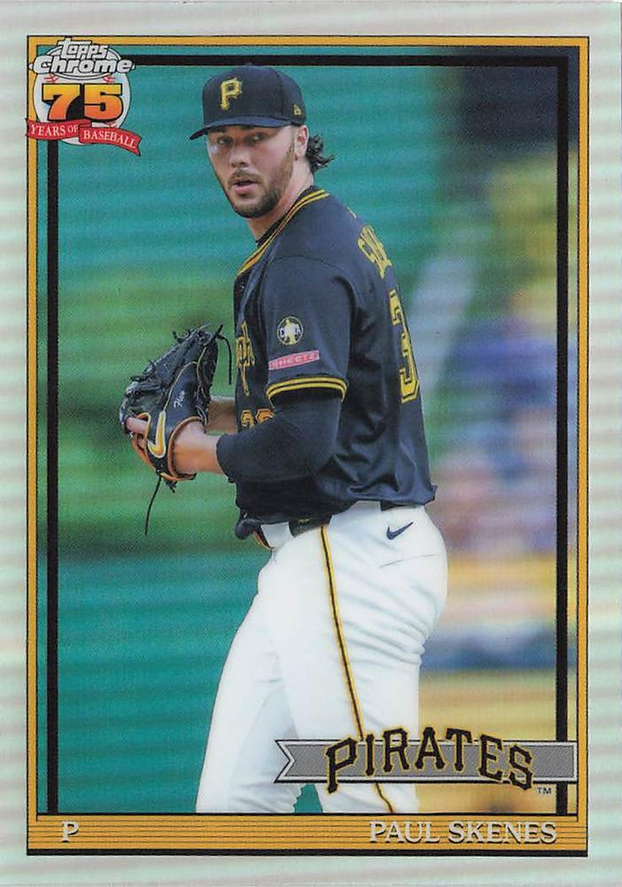 2026 Topps Chrome 1991 35th Paul Skenes #91CB-15 Pittsburgh Pirates