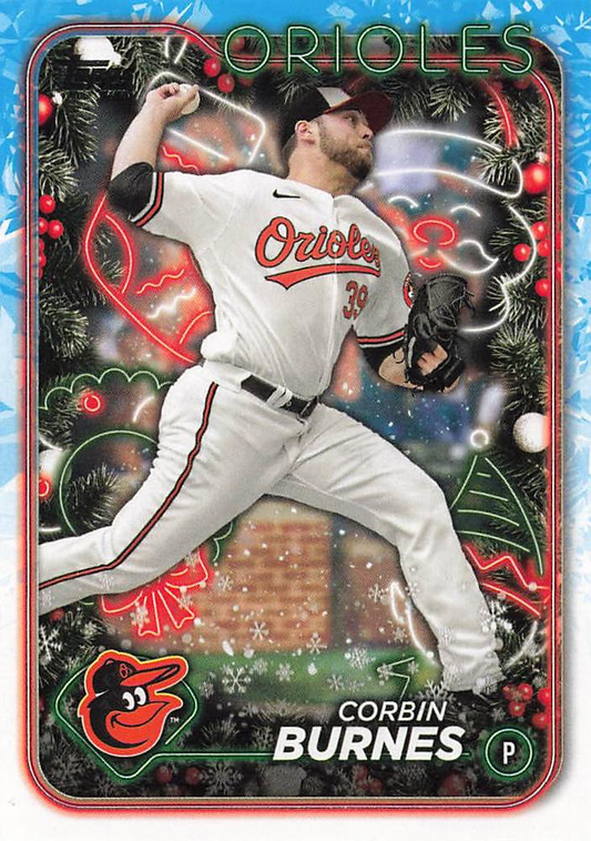 2024 Topps Holiday Corbin Burnes Baltimore Orioles #H7