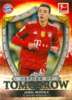 2021 Topps Chrome Bundesliga Heroes Jamal Musiala #HT-JM FC Bayern Munich