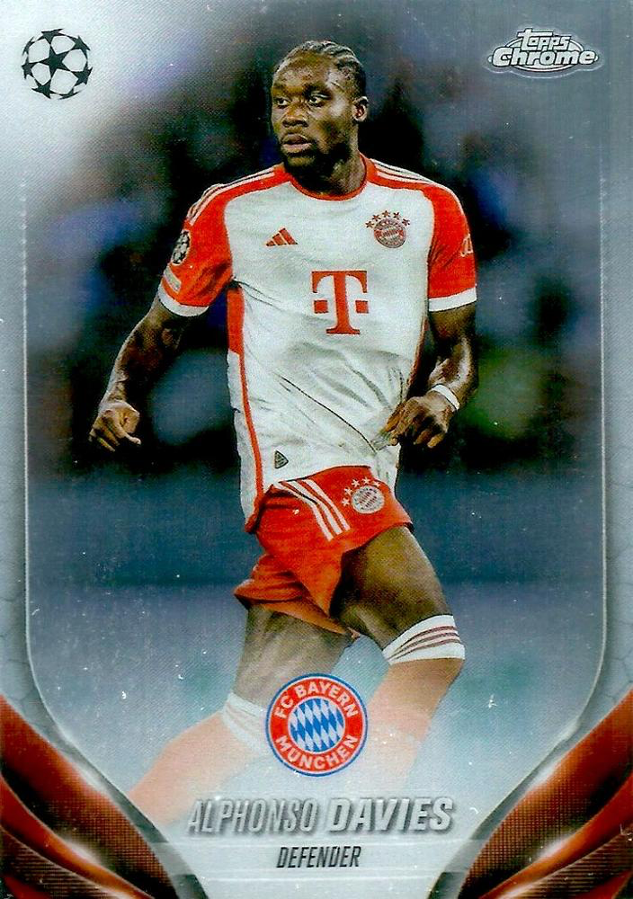 2023 Topps Chrome UEFA Club Competitions Alphonso Davies #4 FC Bayern Munchen
