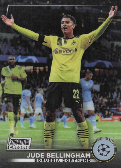 2022 Topps Stadium Club Chrome UCC Jude Bellingham Refractor #85 Borussia Dortmund