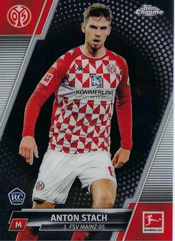 2021 Topps Chrome Bundesliga Anton Stach RC #75 1. FSV Mainz 05