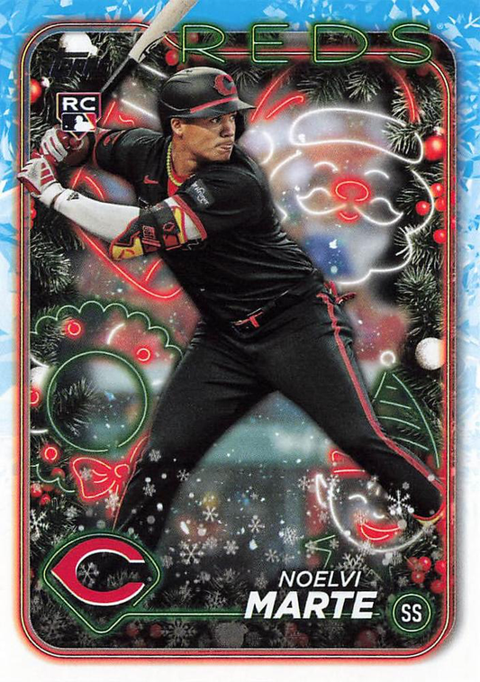 2024 Topps Holiday Noelvi Marte RC Cincinnati Reds #H200