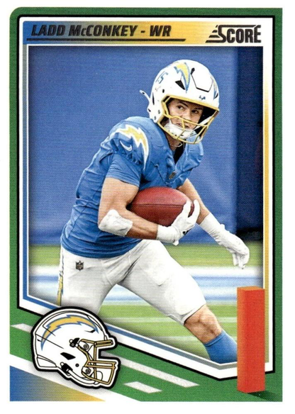 2025 Panini Score Ladd McConkey #65 Los Angeles Chargers
