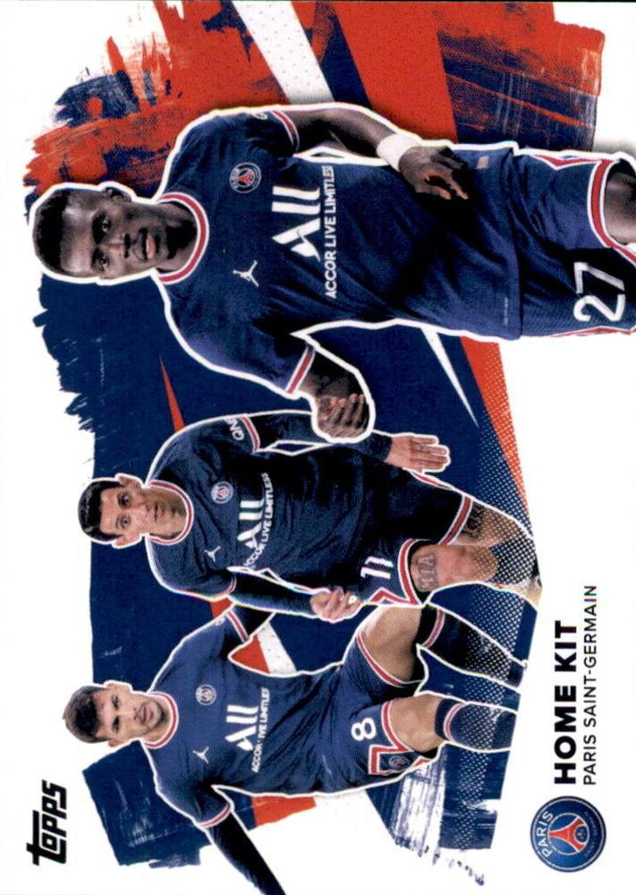 2021 Topps PSG Team Set Home Kit #47 Paris Saint-Germain