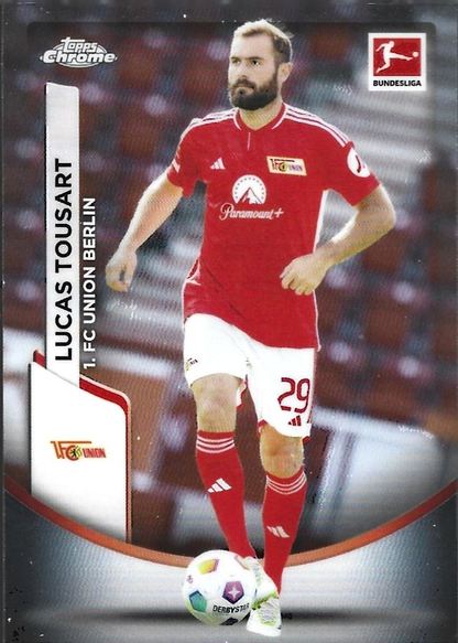 2023 Topps Chrome Bundesliga Lucas Tousart #6 1. FC Union Berlin