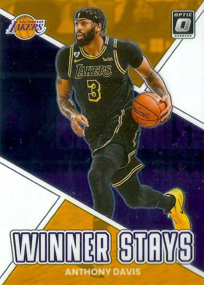 2022 Panini Donruss Optic Winner Stays Anthony Davis #8 Los Angeles Lakers