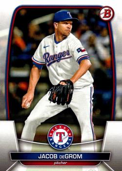 2023 Topps Bowman Jacob deGrom Texas Rangers #54