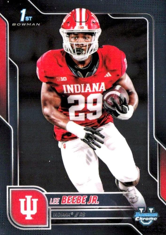 2025 Topps Bowman U Chrome Lee Beebe Jr. 1st #170 Indiana Hoosiers