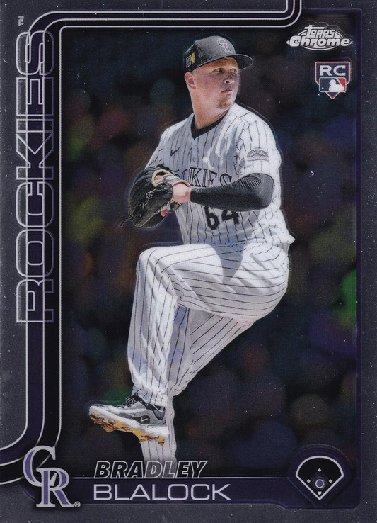 2025 Topps Chrome MLB Bradley Blalock RC #289 Colorado Rockies