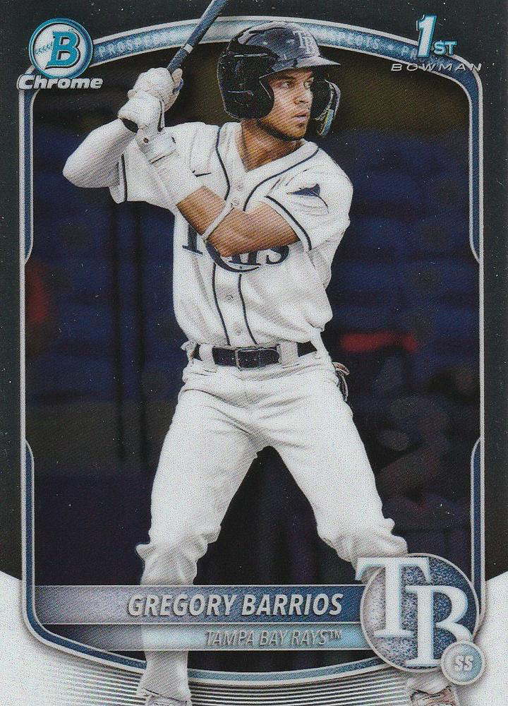 2025 Topps Bowman Chrome Prospect Gregory Barrios 1st #BCP-7 Tampa Bay Rays
