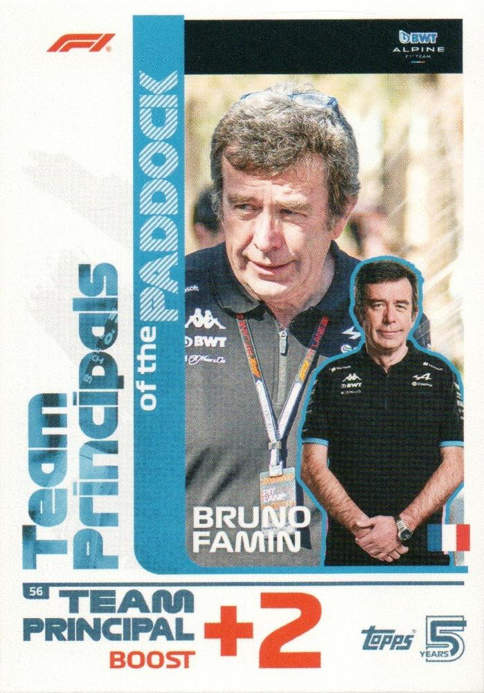 2024 Topps Turbo Attax F1 Bruno Famin #56 BWT Alpine F1 Team