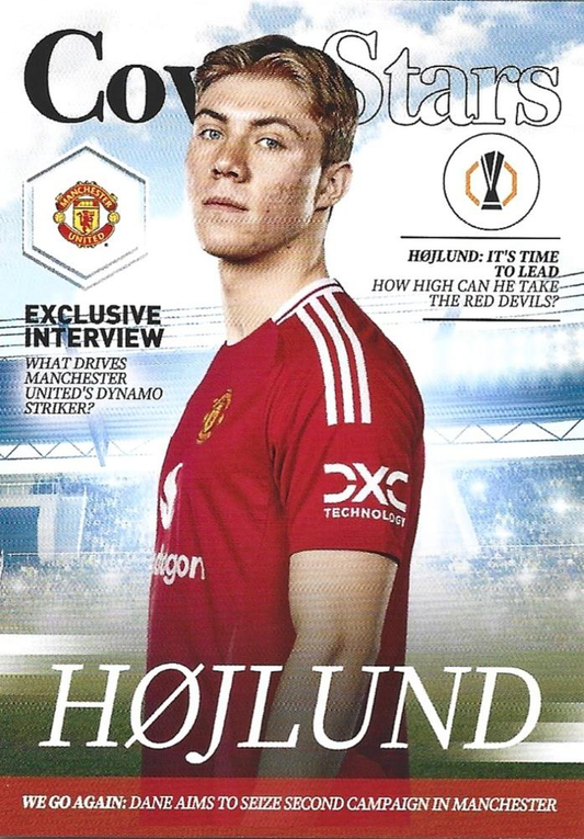 2024 Topps UCC Rasmus Højlund Cover Stars CS-5 Manchester United