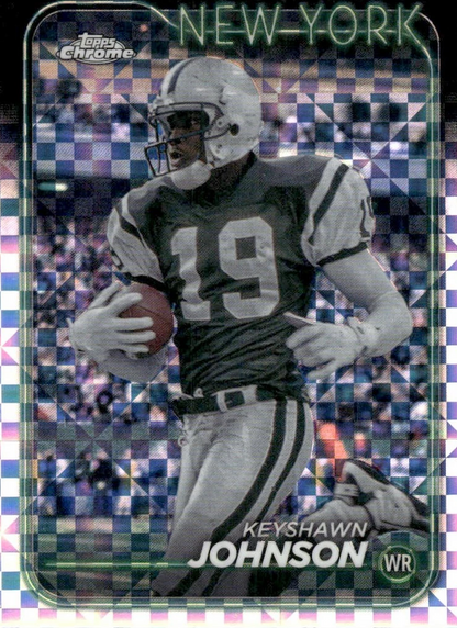 2024 Topps Chrome Football X- Fractor Keyshawn Johnson #147 New York Jets