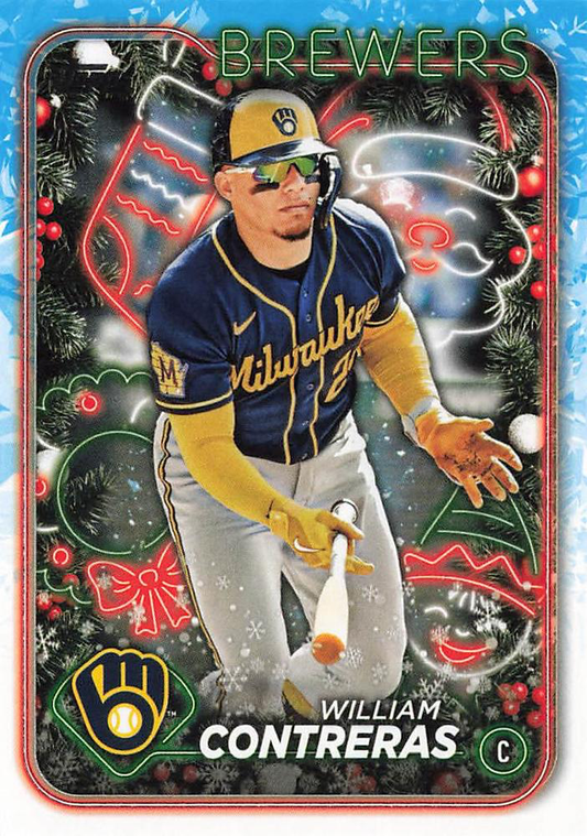 2024 Topps Holiday William Contreras Milwaukee Brewers #H22