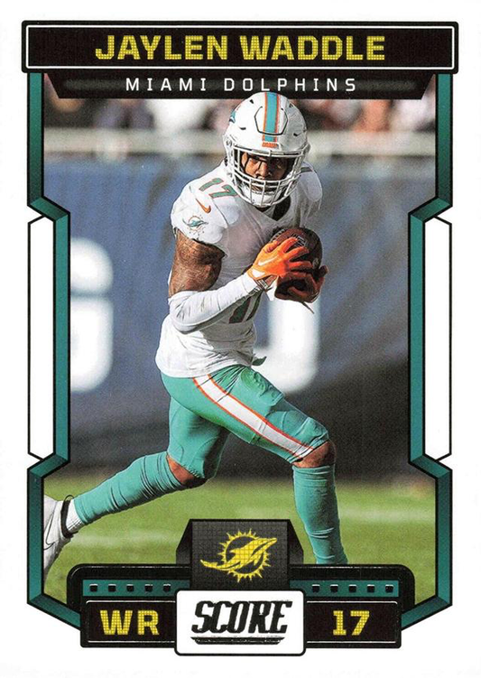 2023 Panini Score Football Jaylen Waddle Miami Dolphins #274