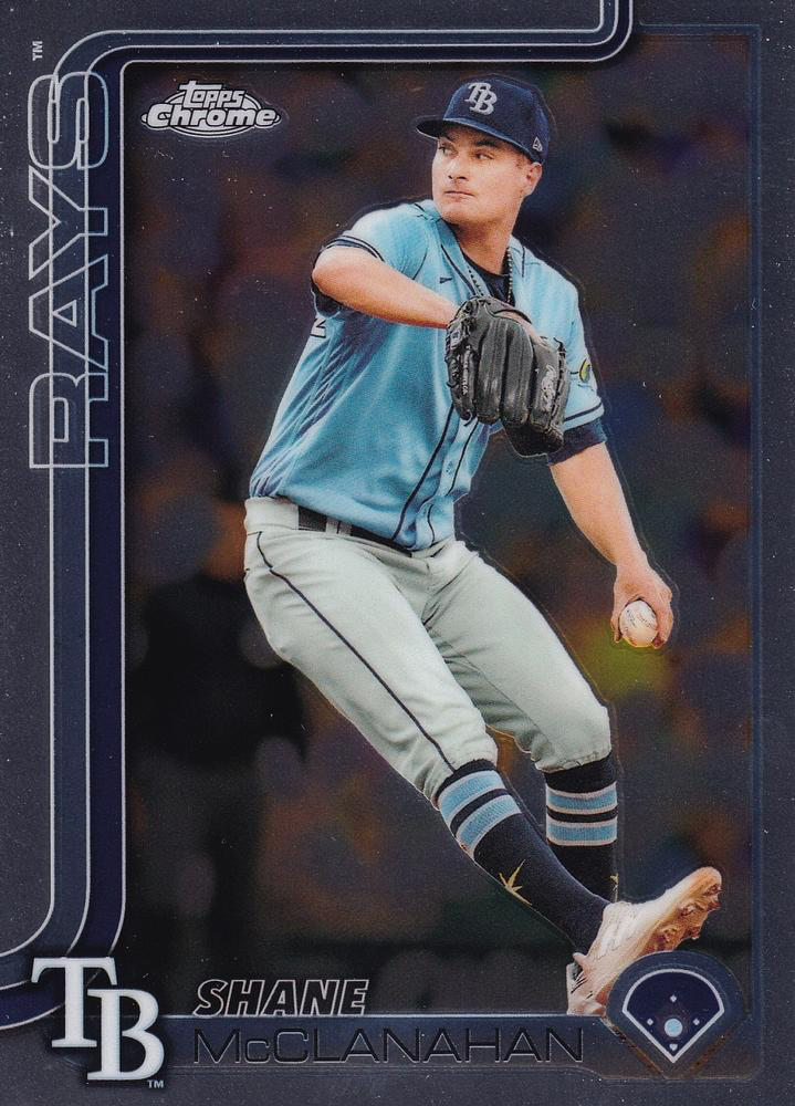 2025 Topps Chrome MLB Shane McClanahan #298 Tampa Bay Rays