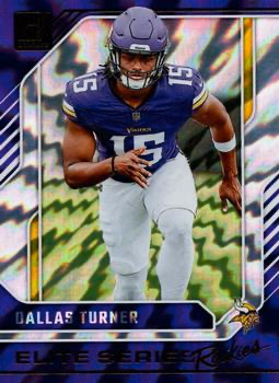 2024 Panini Donruss Elite Series Rookies Dallas Turner #21 Minnesota Vikings