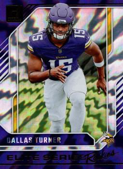 2024 Panini Donruss Elite Series Rookies Dallas Turner #21 Minnesota Vikings