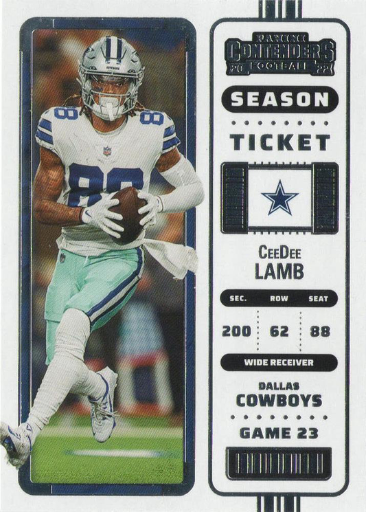 2022 Panini Contenders CeeDee Lamb Dallas Cowboys #29