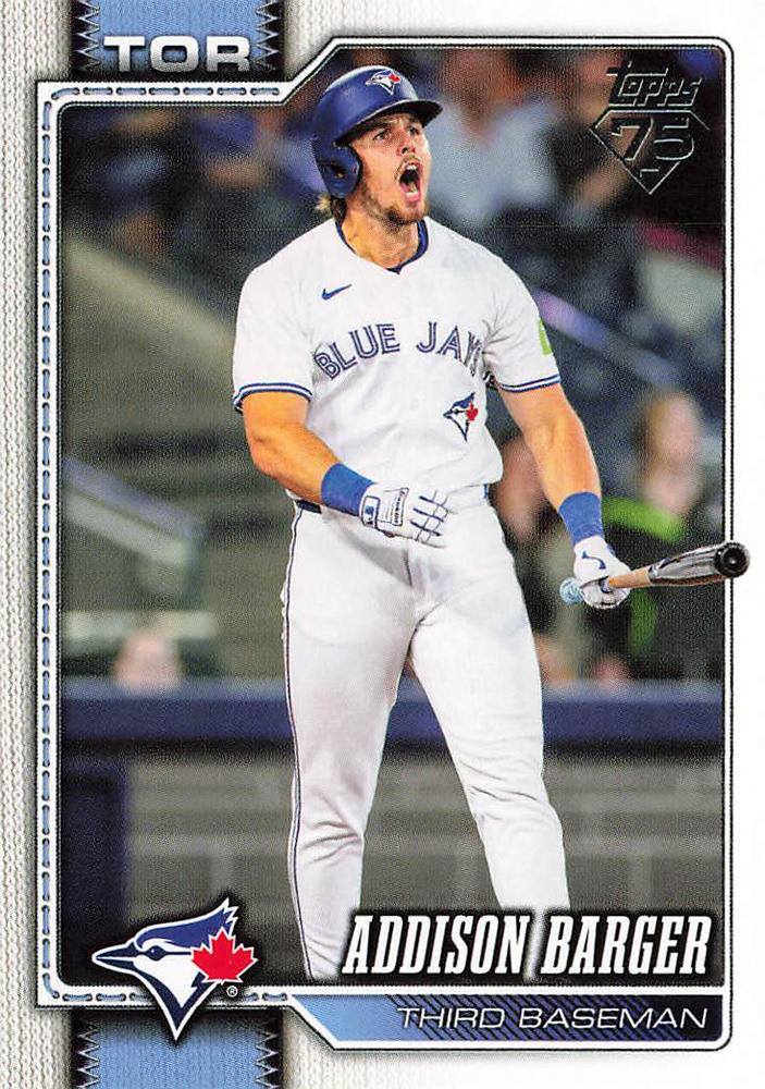 2026 Topps Series 1 Addison Barger #241 Toronto Blue Jays