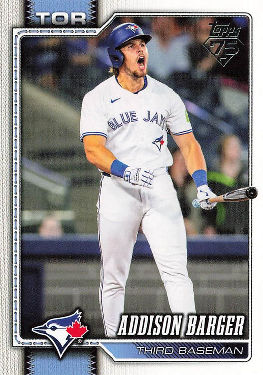 2026 Topps Series 1 Addison Barger #241 Toronto Blue Jays