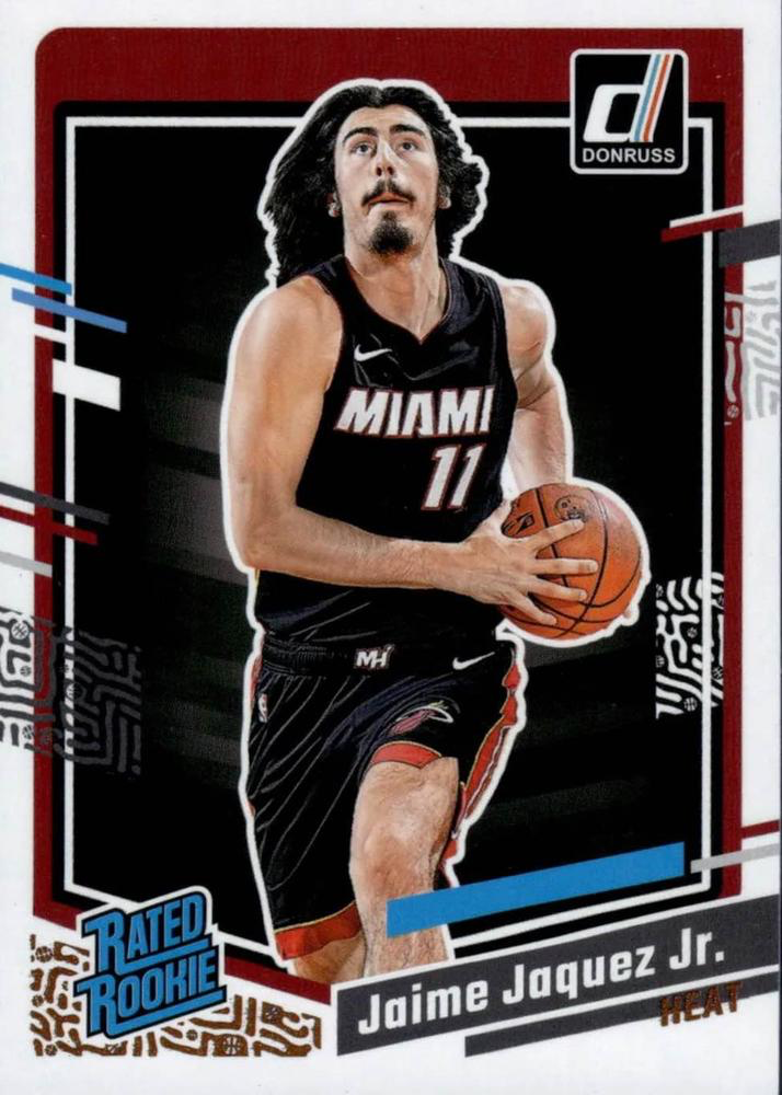 2023 Panini Donruss Jaime Jaquez Jr. Rated Rookie #213 Miami Heat