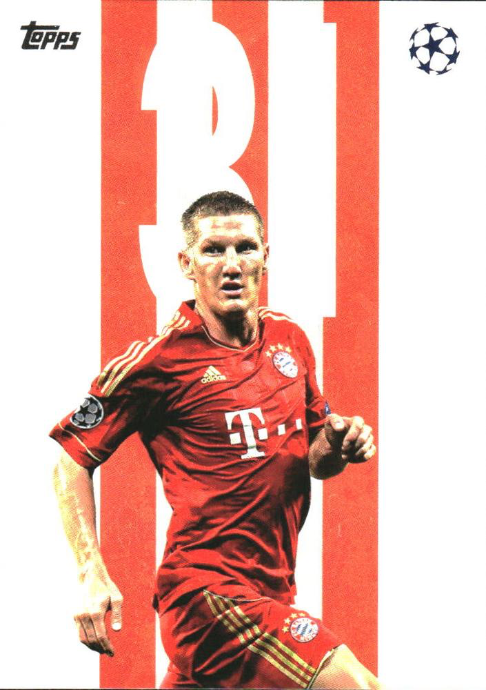 2025 Topps Flagship UCC Numbers Bastian Schweinsteiger #BB-8 Bayern Munich