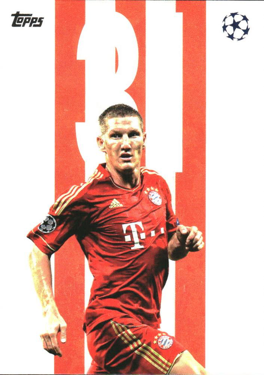 2025 Topps Flagship UCC Numbers Bastian Schweinsteiger #BB-8 Bayern Munich