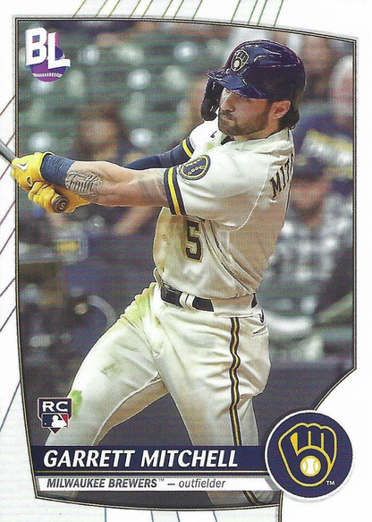 2023 Topps Big League Garrett Mitchell RC #178 Milwaukee Brewers