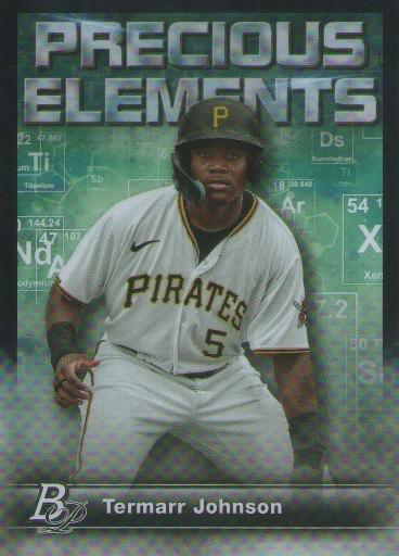 2023 Topps Bowman Platinum Precious Elements Termarr Johnson Pittsburgh Pirates #PE-1