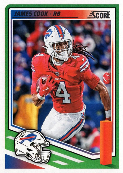 2025 Panini Score James Cook #124 Buffalo Bills