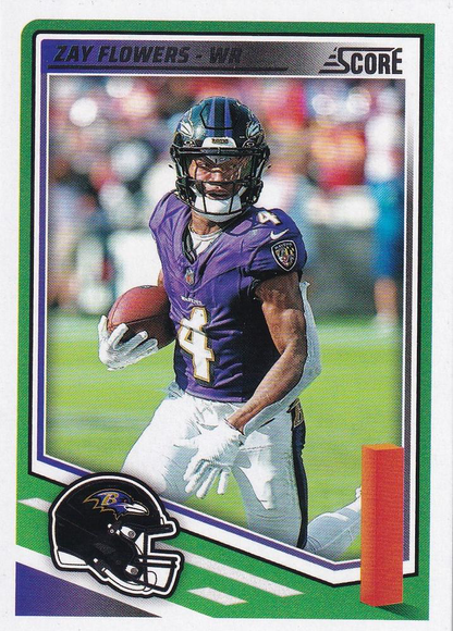 2025 Panini Score Zay Flowers #267 Baltimore Ravens